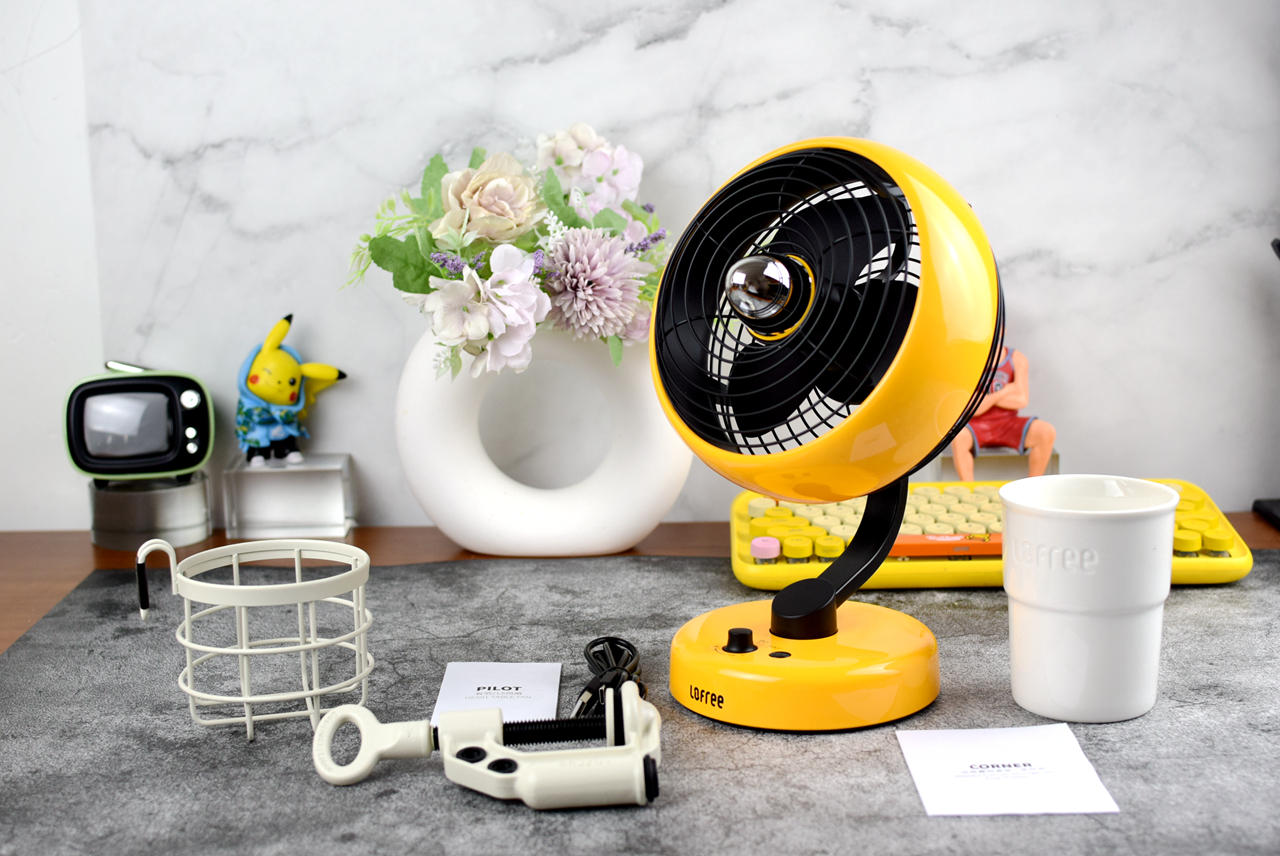颜值即正义，Lofree洛斐有范S桌面风扇焦点配色+边角置物套装体验