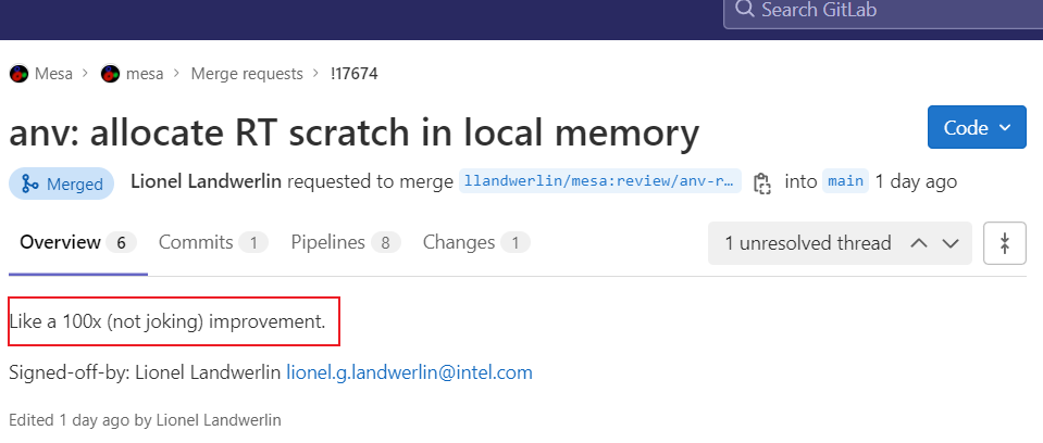 英特尔开源 Vulkan 驱动的光线追踪性能获得“100 倍改进”