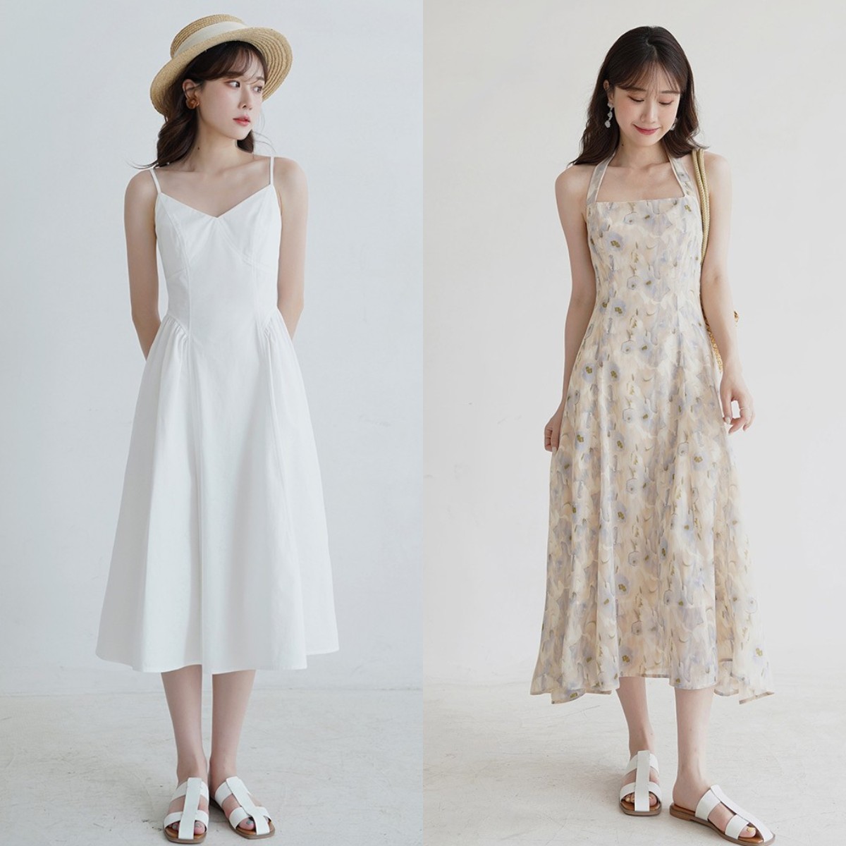 今年更推荐你尝试一下用连衣裙搭配下面这两双鞋子,时髦洋气还很高级