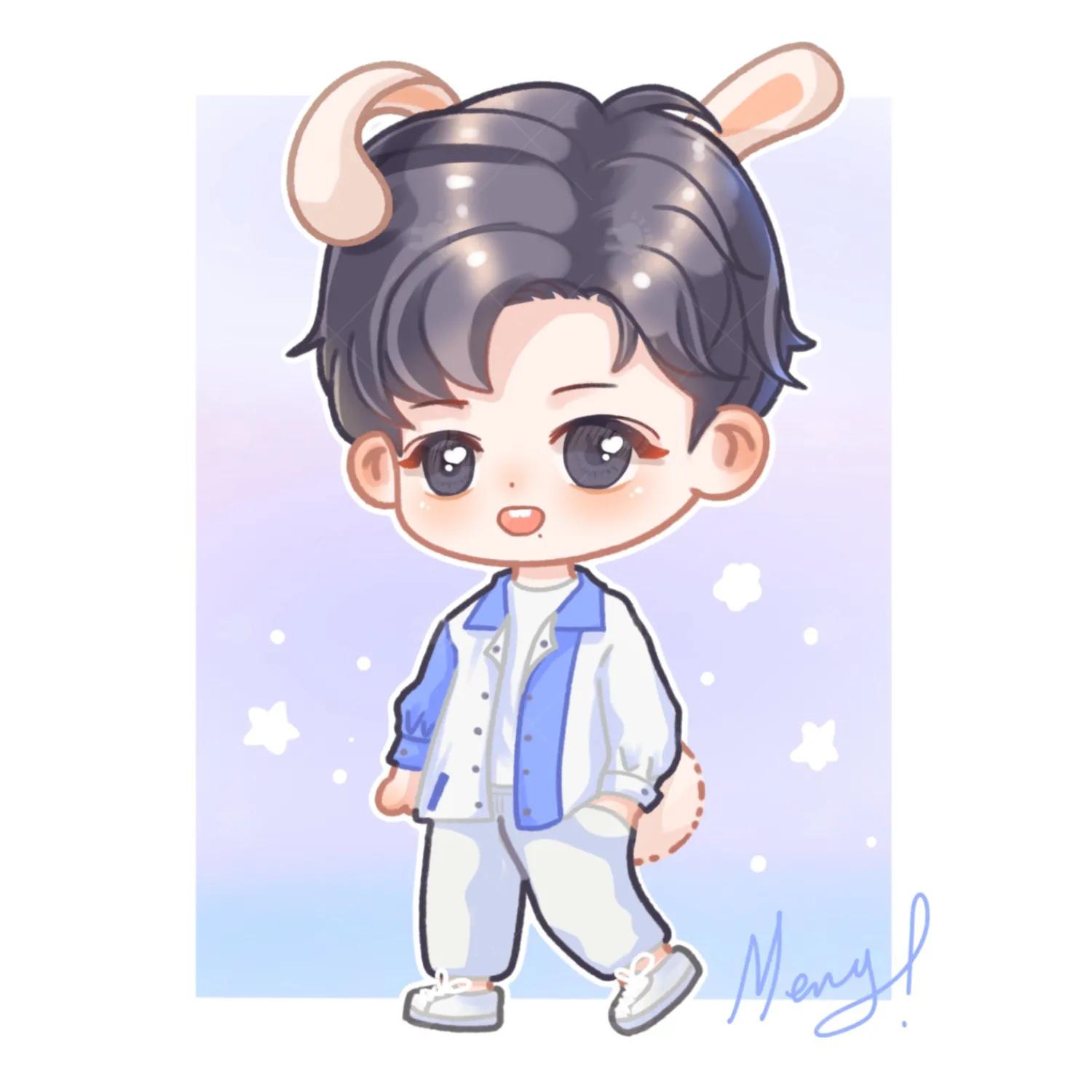 肖战卡通头像与动图