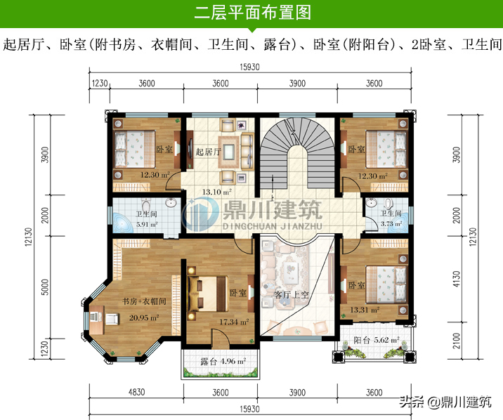 6套造型饱满布局端正的小别墅，有颜值有实力，就适合农村建