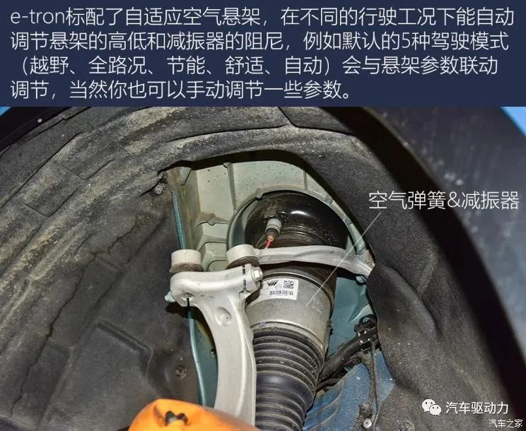 奥迪e-tron纯电动汽车底盘系统介绍（上）