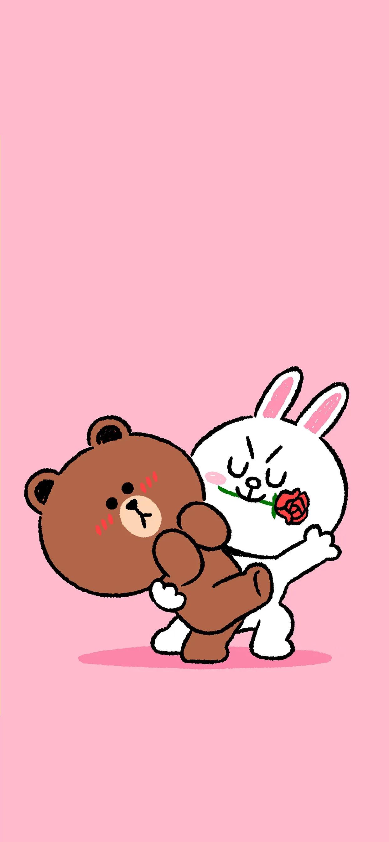 壁纸:可妮兔与布朗熊