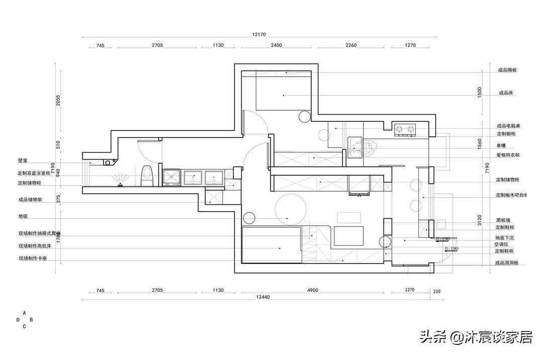 武汉蜗居：40m²挤进一家4口，把客厅去掉室内多间房，温馨又幸福
