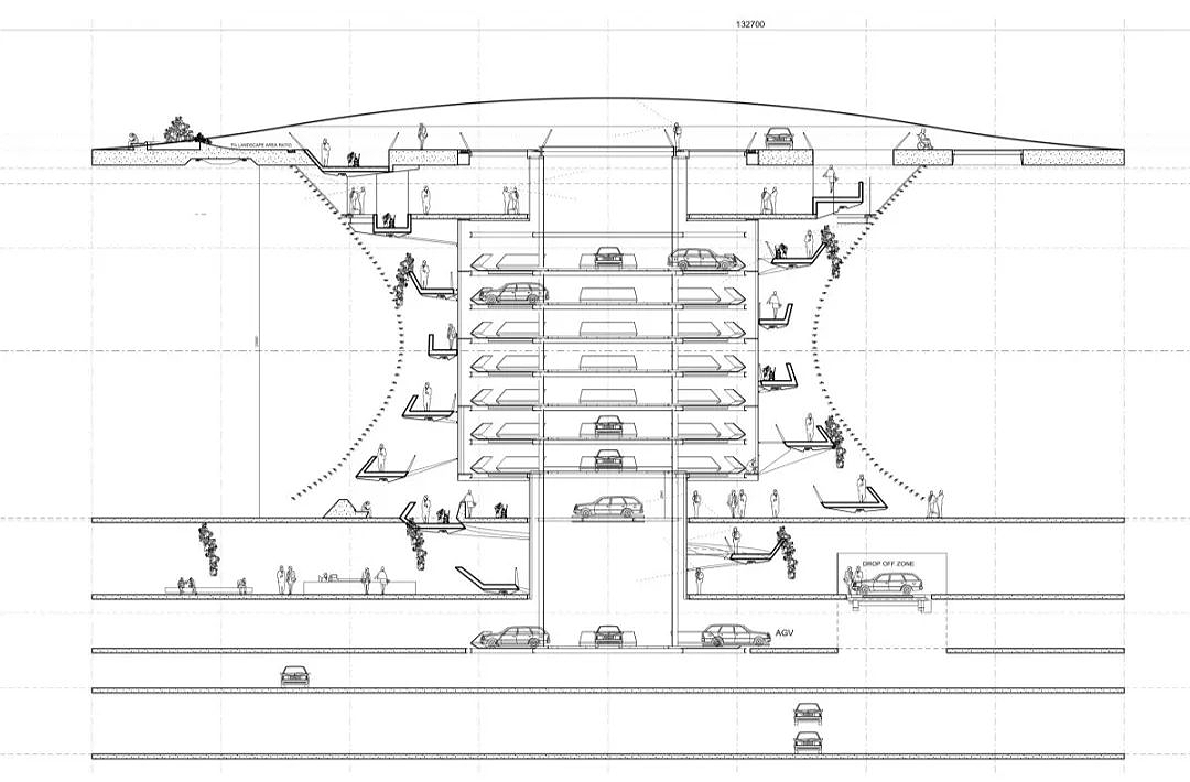 杭州未来停车场，科技型‘树冠’，一睹最新实景图