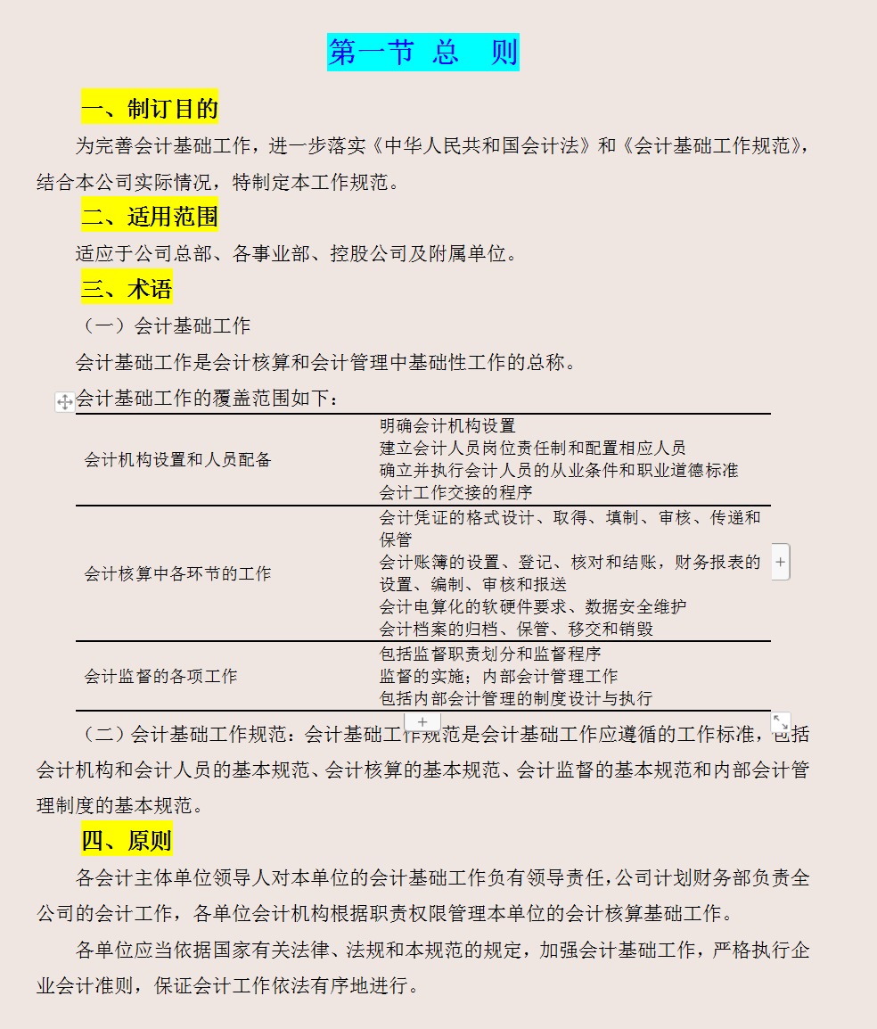 财务会计核算手册，从基础规范到财务核算，可参考套用