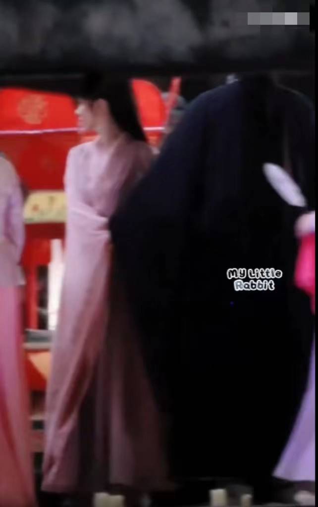 赵丽颖《与凤行》路透图曝出 粉色古装造型超甜