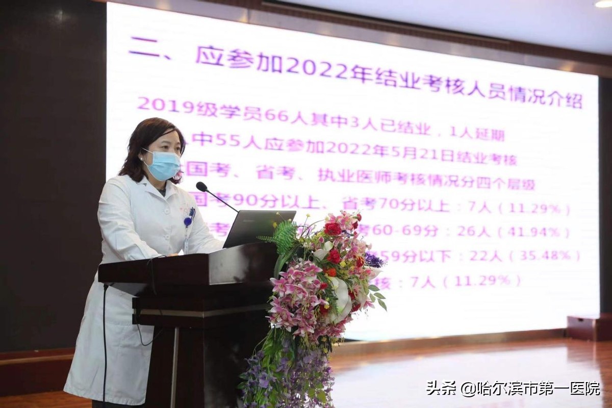 哈尔滨市第一医院举办2022年度住院医师规范化培训结业考核动员会