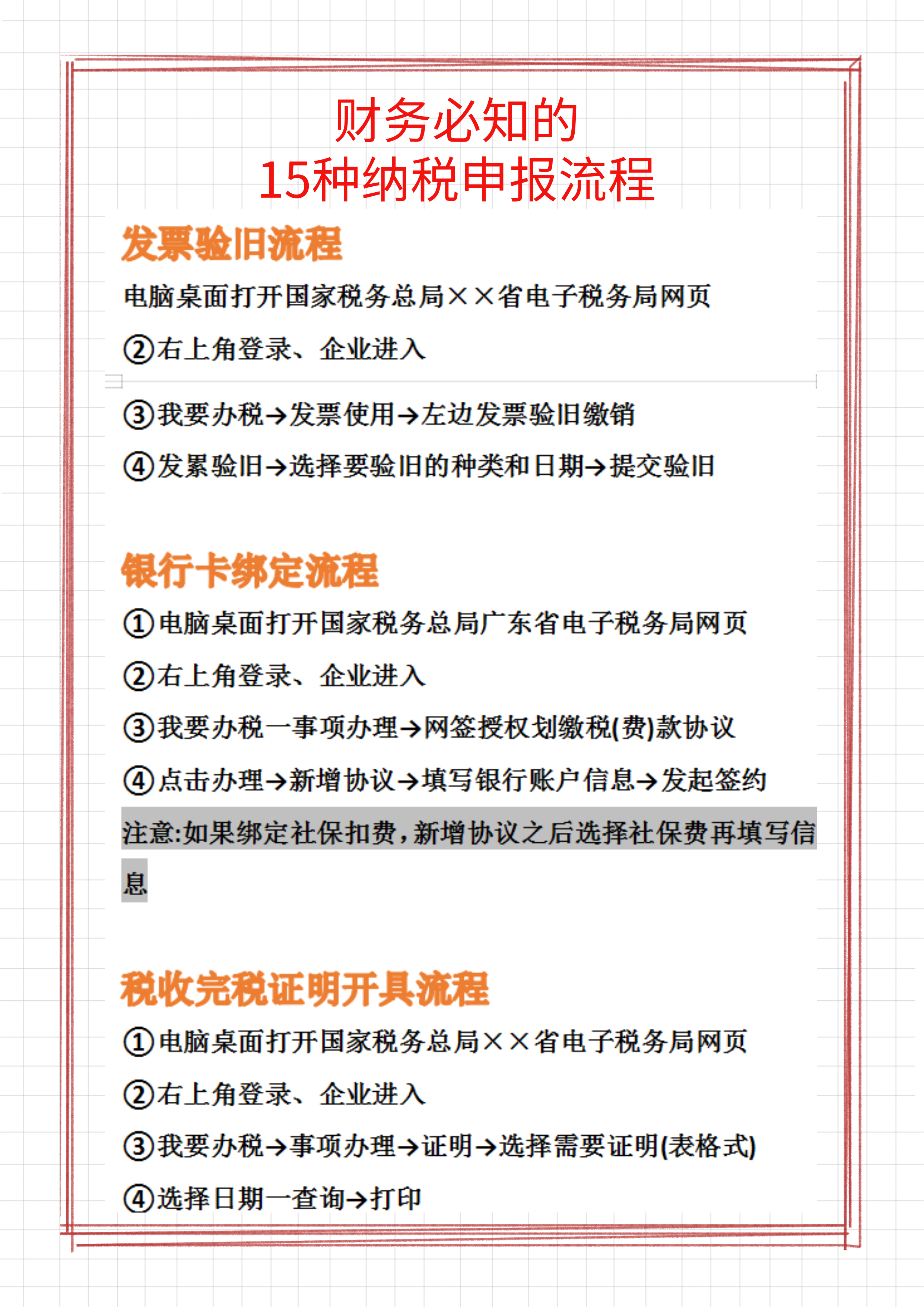 不会报税的会计连跳槽都没有底气，15种纳税申报流程，果断收藏