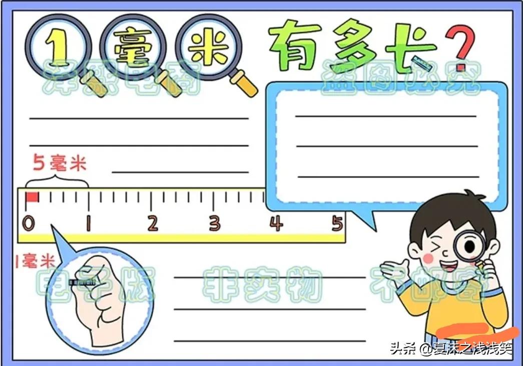 小学生数学常用手抄报200张