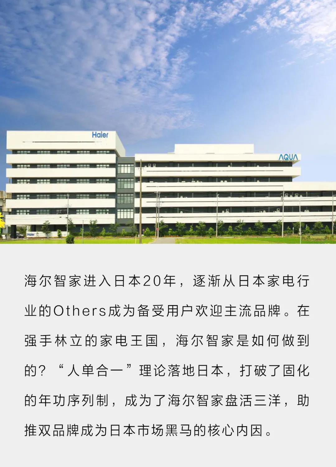 海尔智家于2004年正式进入日本市场，深耕20载。