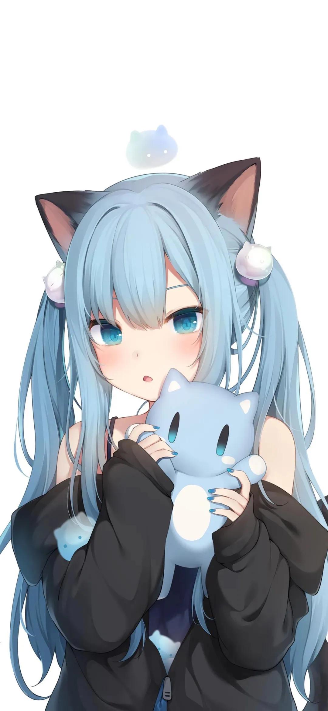 猫女二次元系列壁纸｜令人无法抗拒的萌神猫羽雫