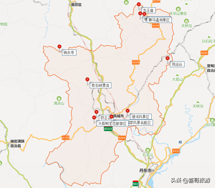 辽宁省丹东凤城市十大景区有哪些？自驾游如何安排行程？