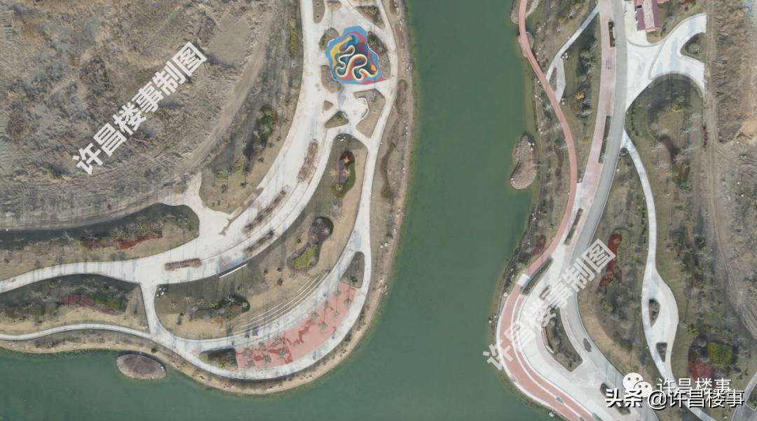 中原科技学院、体育中心、建安综保区、区二高航拍（2022.02）