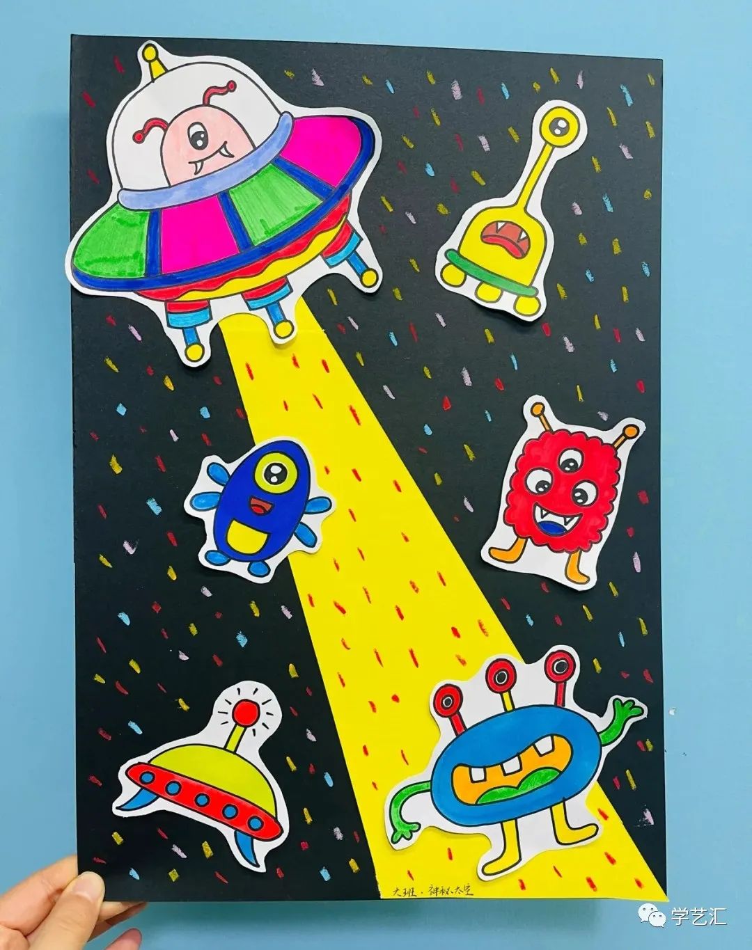 儿童画创作必备素材——42张儿童画，配色漂亮，造型简单