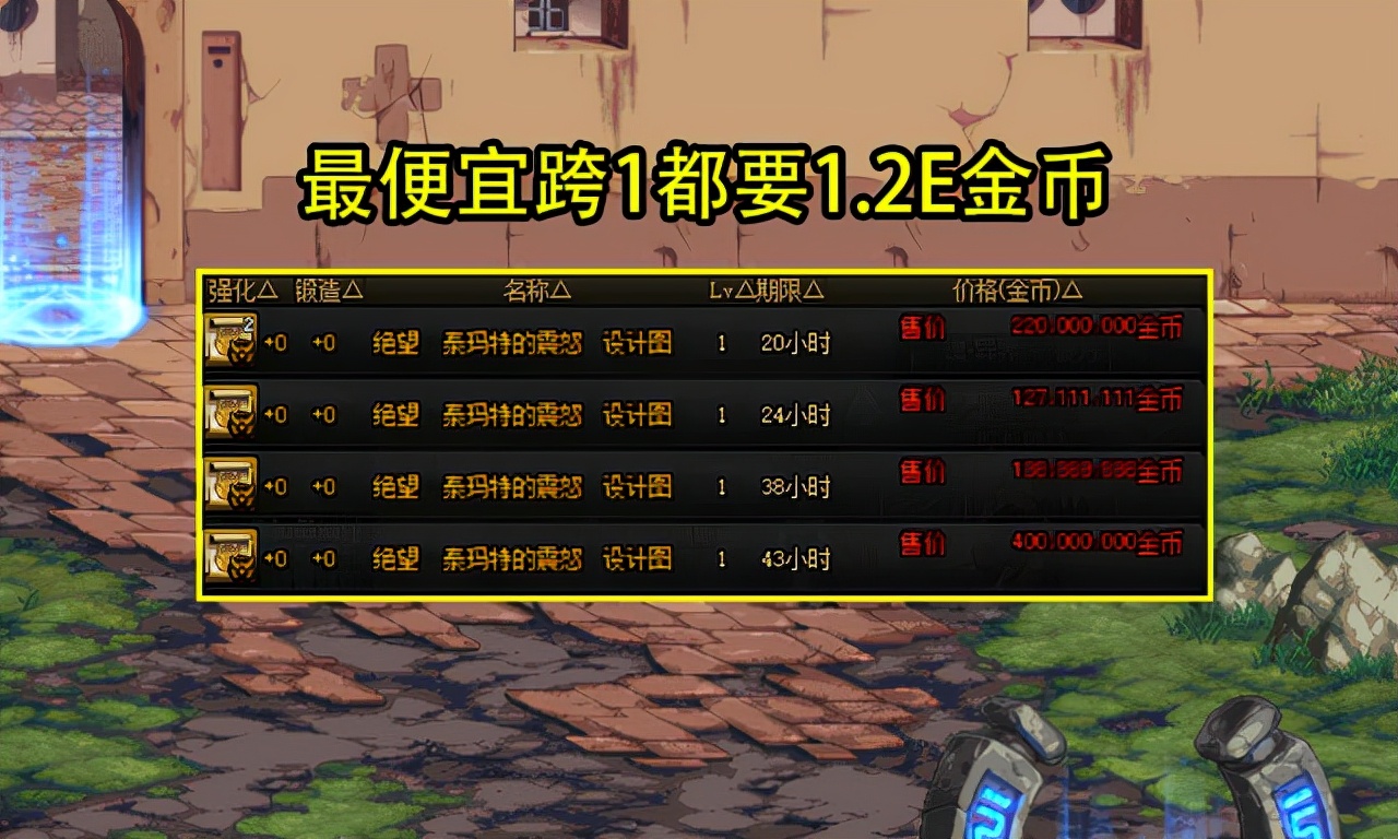 DNF：3.5竞拍道具汇总！3牛不见泰玛设计图，特罗斯开始涨价了
