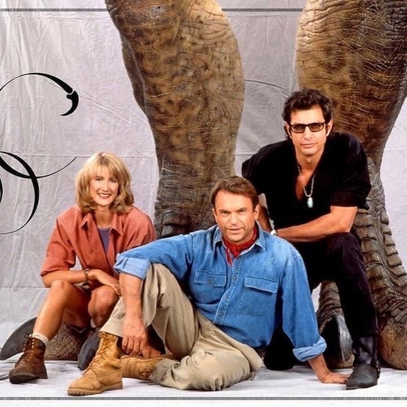 《侏罗纪》马尔科姆博士从年轻帅到老，如今满头白发依然超迷人