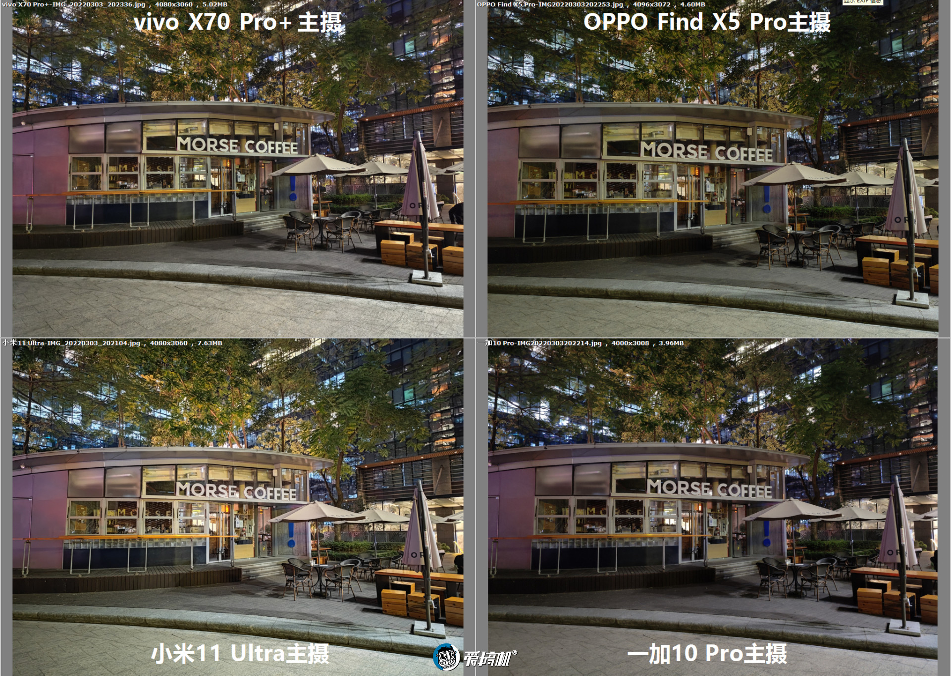 拍照横评：Find X5 Pro力战一加10 Pro、X70 Pro+、小米11 Ultra