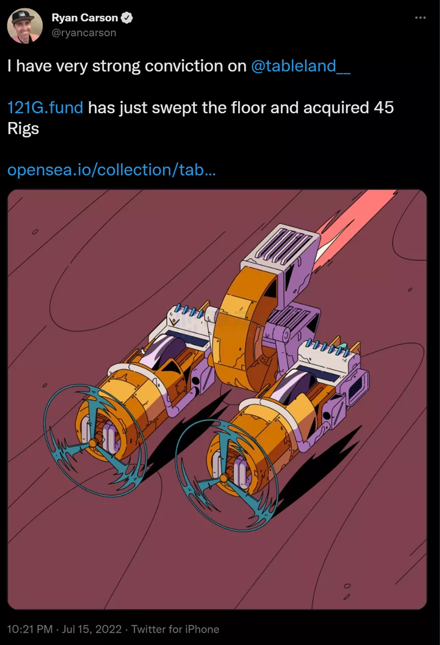 Tableland Rigs：NFT融入Web3基础设施建设的新探索