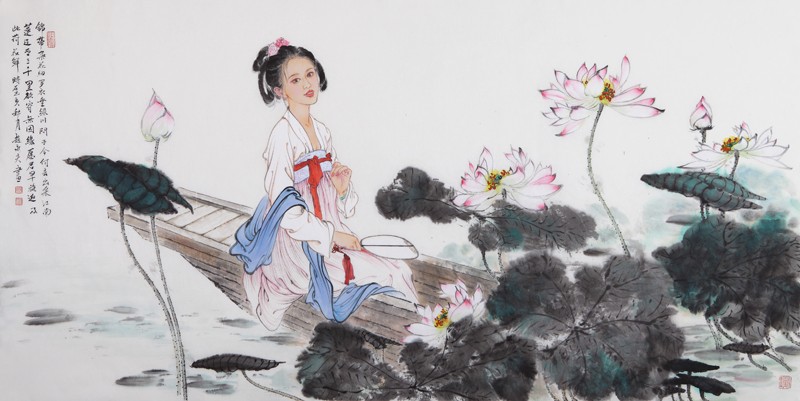 荷侧泻清露 萍开见游鱼——著名工笔画家赵永夫作品欣赏