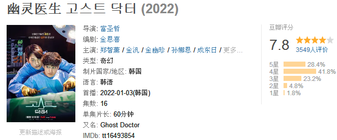 下雨的新戏剧“幽灵医生”围栏，26岁的生活是富裕和数百人