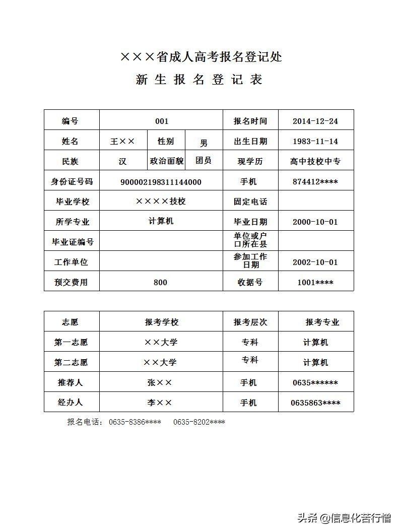 成人高考报名信息化管理系统软件开发设计解决方案