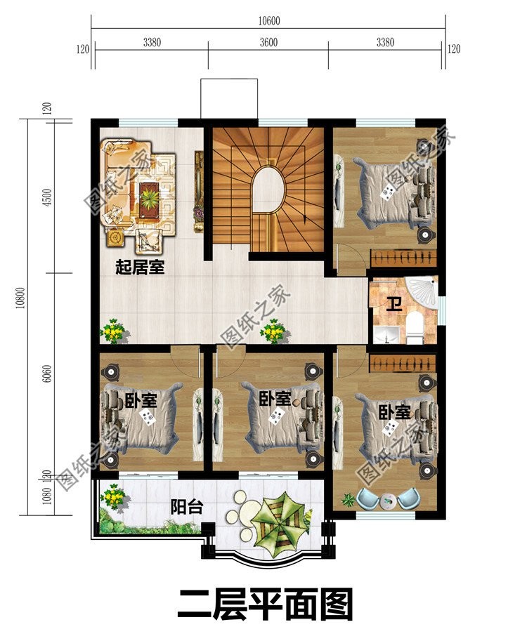 简欧风自建别墅设计，没有过多的繁杂装饰，增加建筑美感