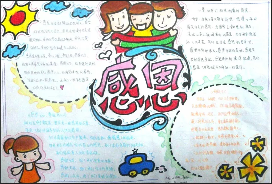 感恩节歌曲推荐与手抄报设计素材全集