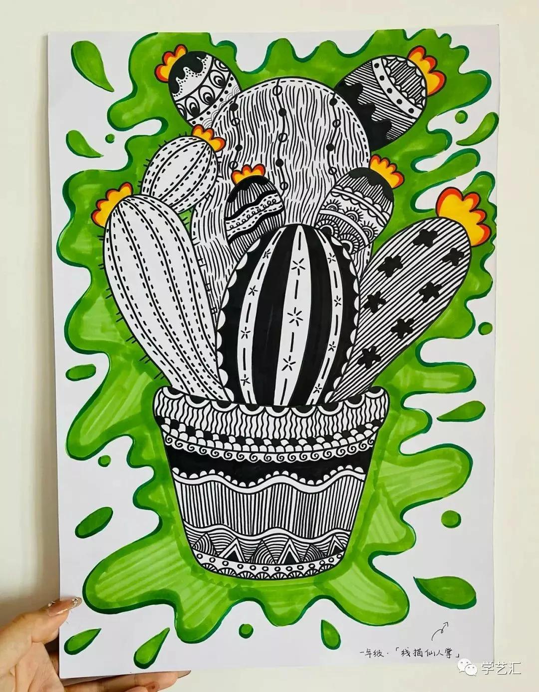 儿童画创作必备素材——42张儿童画，配色漂亮，造型简单