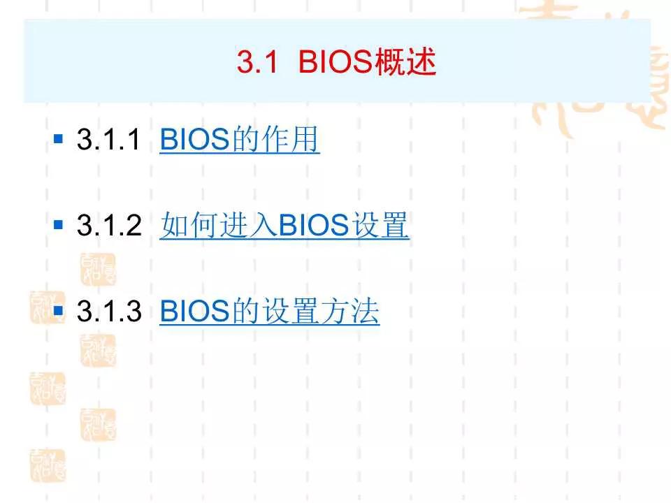 電腦BIOS設置詳解
