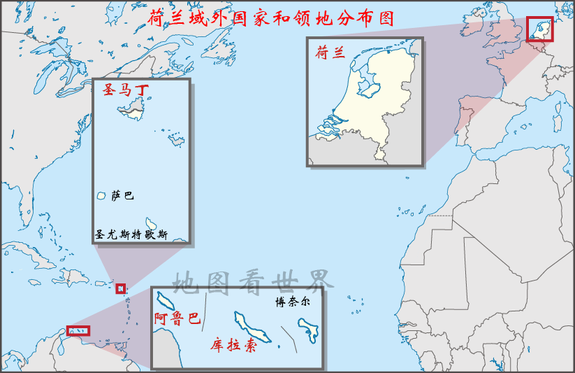 国家趣谈18：跨洲国家地图——法国地跨五大洲，英国地跨六大洲