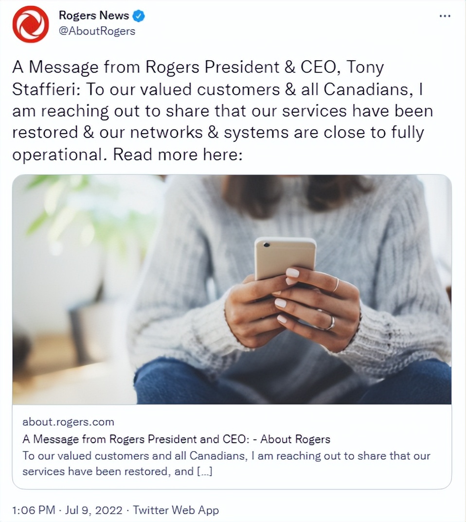 Rogers断个网 半个加拿大瘫痪都不算啥 最心碎的是他们