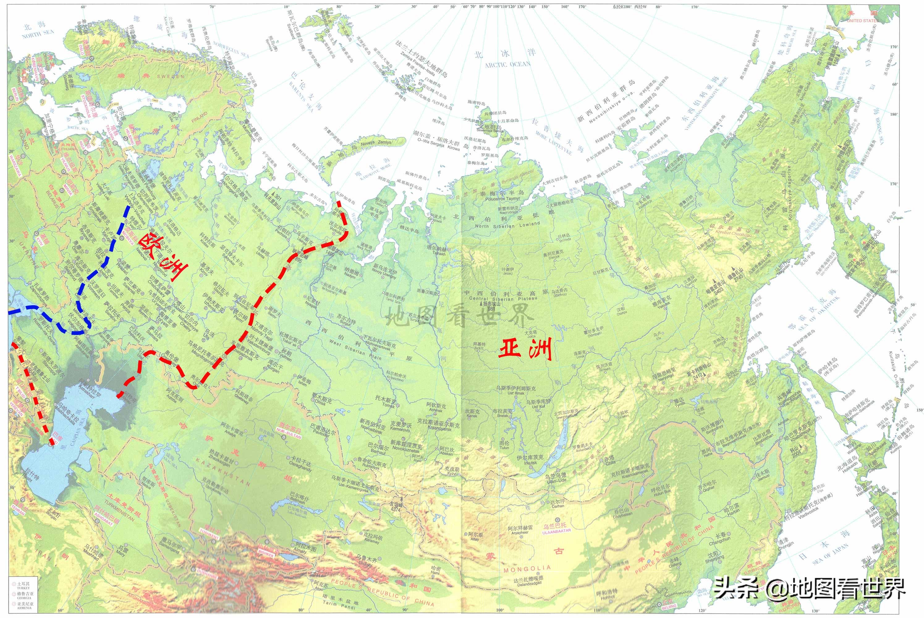 国家趣谈18：跨洲国家地图——法国地跨五大洲，英国地跨六大洲