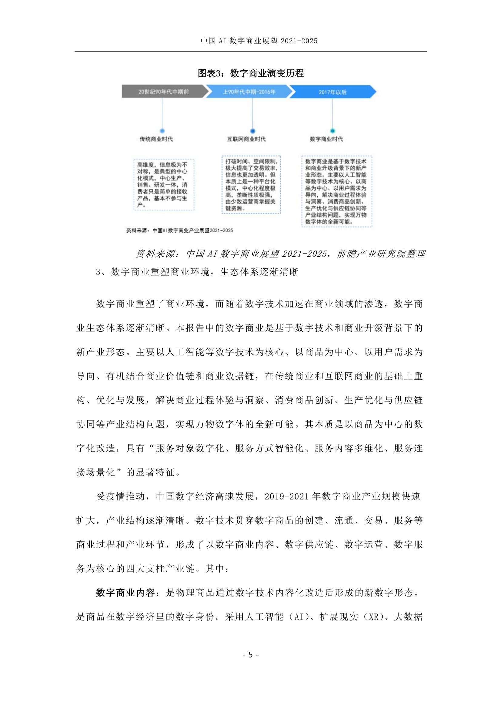 中国AI数字商业产业展望（2021-2025）