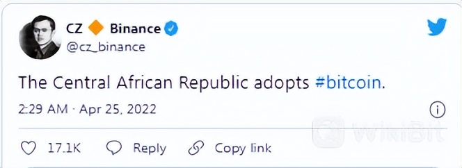 中非共和国28日宣布把比特币定义为法定货币，他们的动机有哪些？