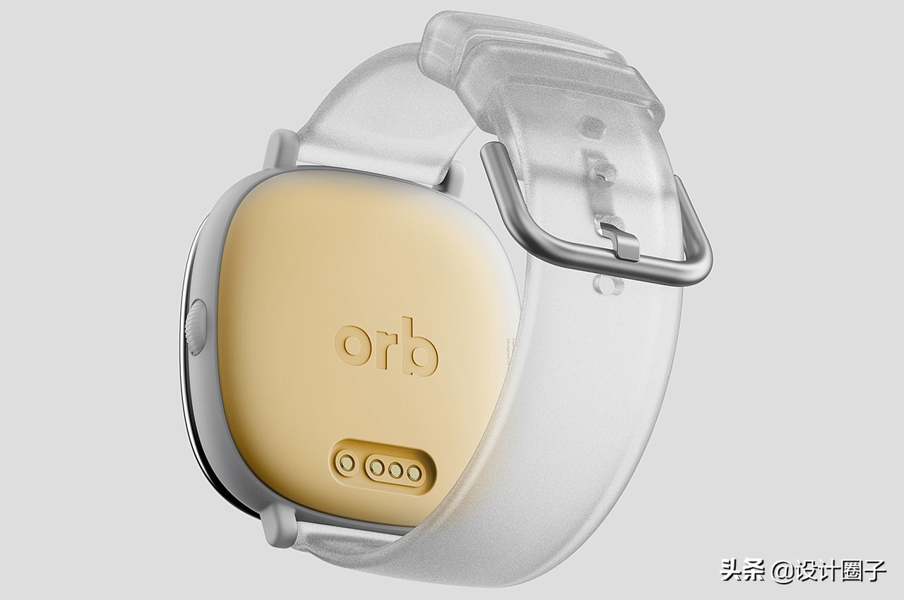 这款极简的智能手表拥有全屏视频通话+半透明表带设计