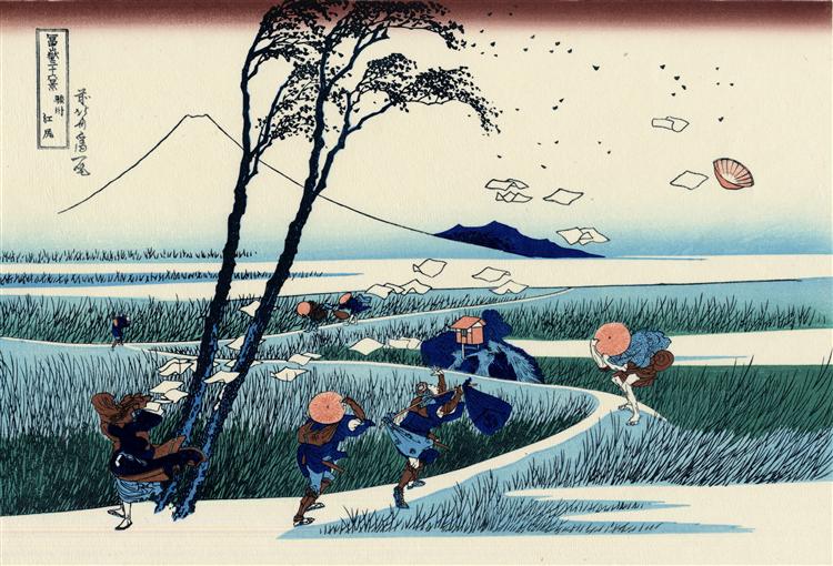 日本江户时代后期浮世绘画家葛饰北斋