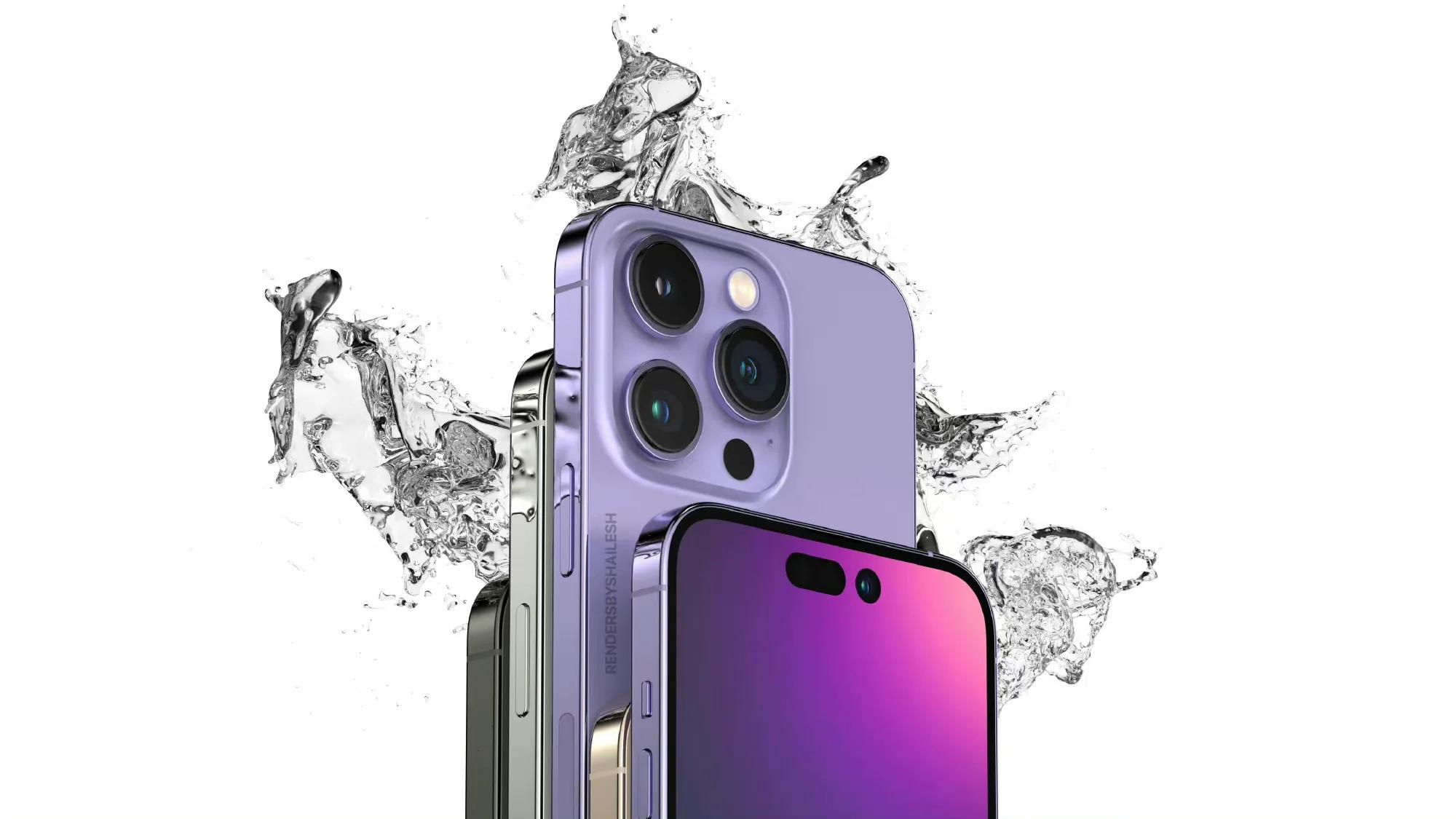 暗紫色iPhone14 Pro概念渲染图和iPhone14Max渲染图最新曝光