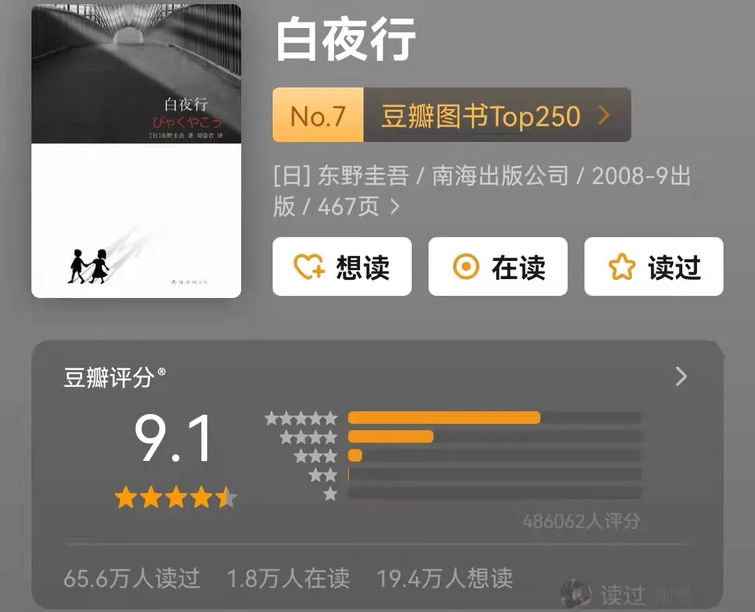 20本豆瓣读书评分人数10万+的超高分好书，你读过几本？