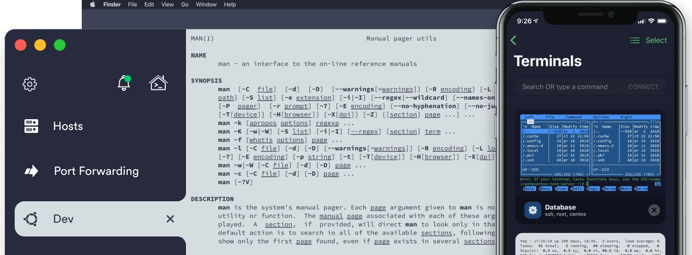 支持桌面和移动端的SSH客户端工具 Termius