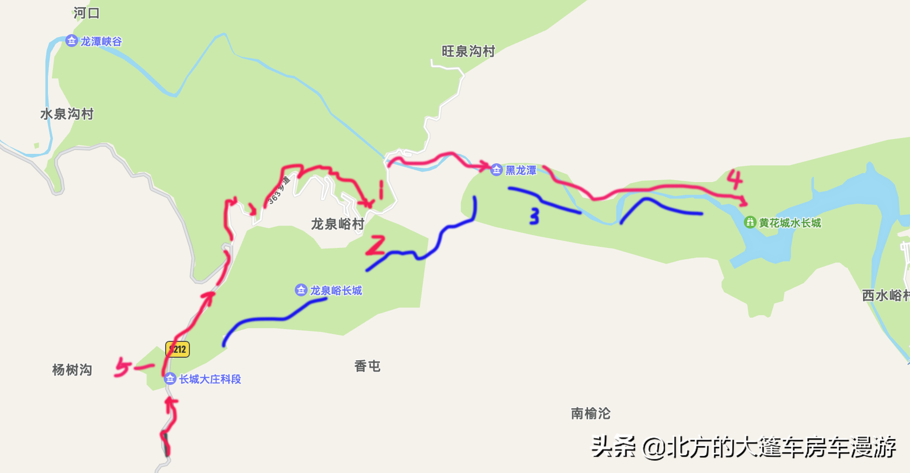 走过北京春天最美的盘山公路去那山桃花盛开的地方——龙泉峪长城