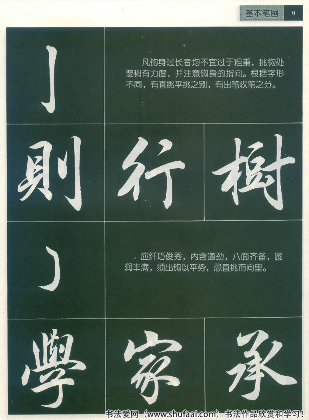 田英章毛笔行书笔法标准教程（笔画+部首）珍藏版，学习收藏