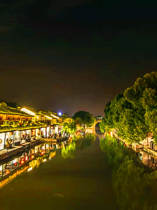 西塘古镇夜景 最美图片