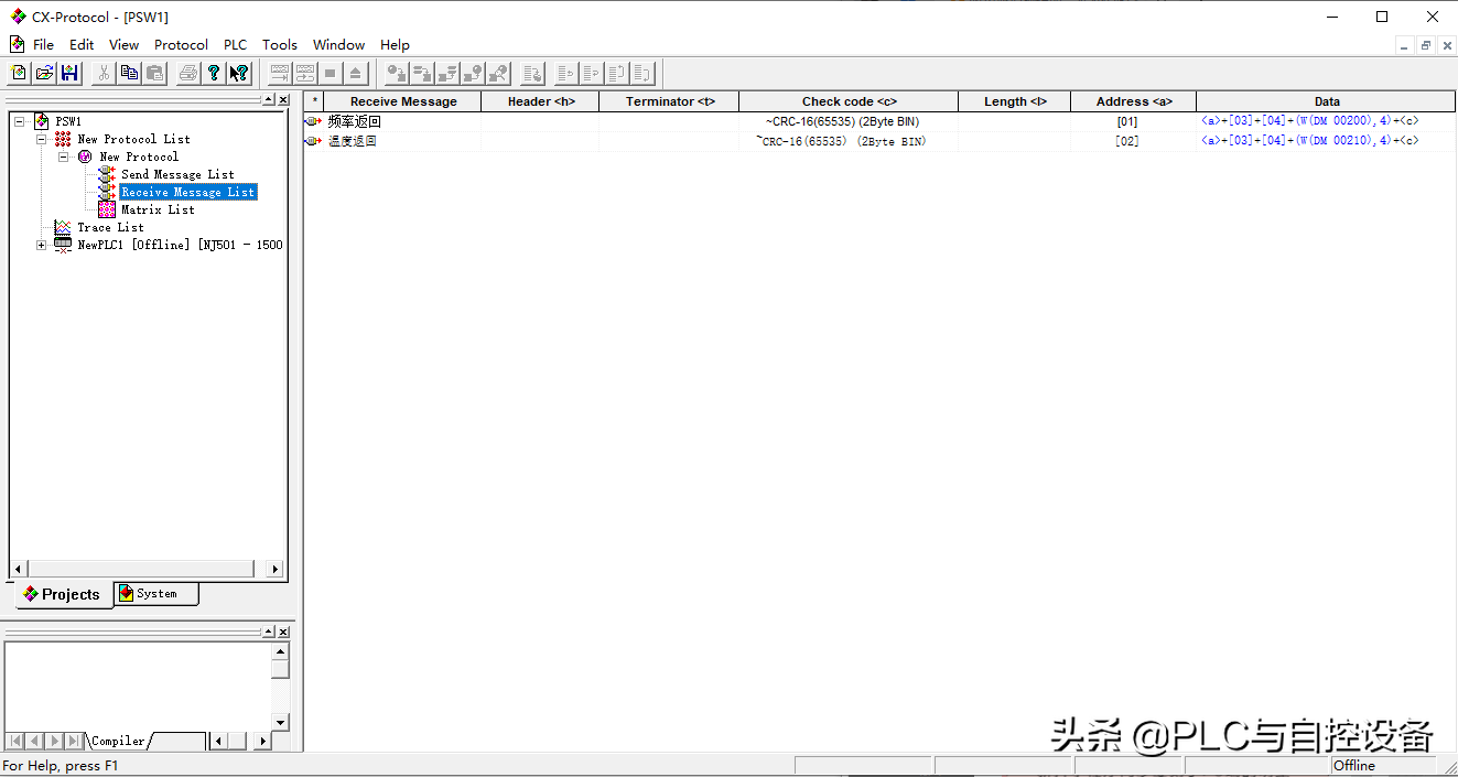 欧姆龙NJ控制器（PLC）协议宏控制变频器与温控器的方法