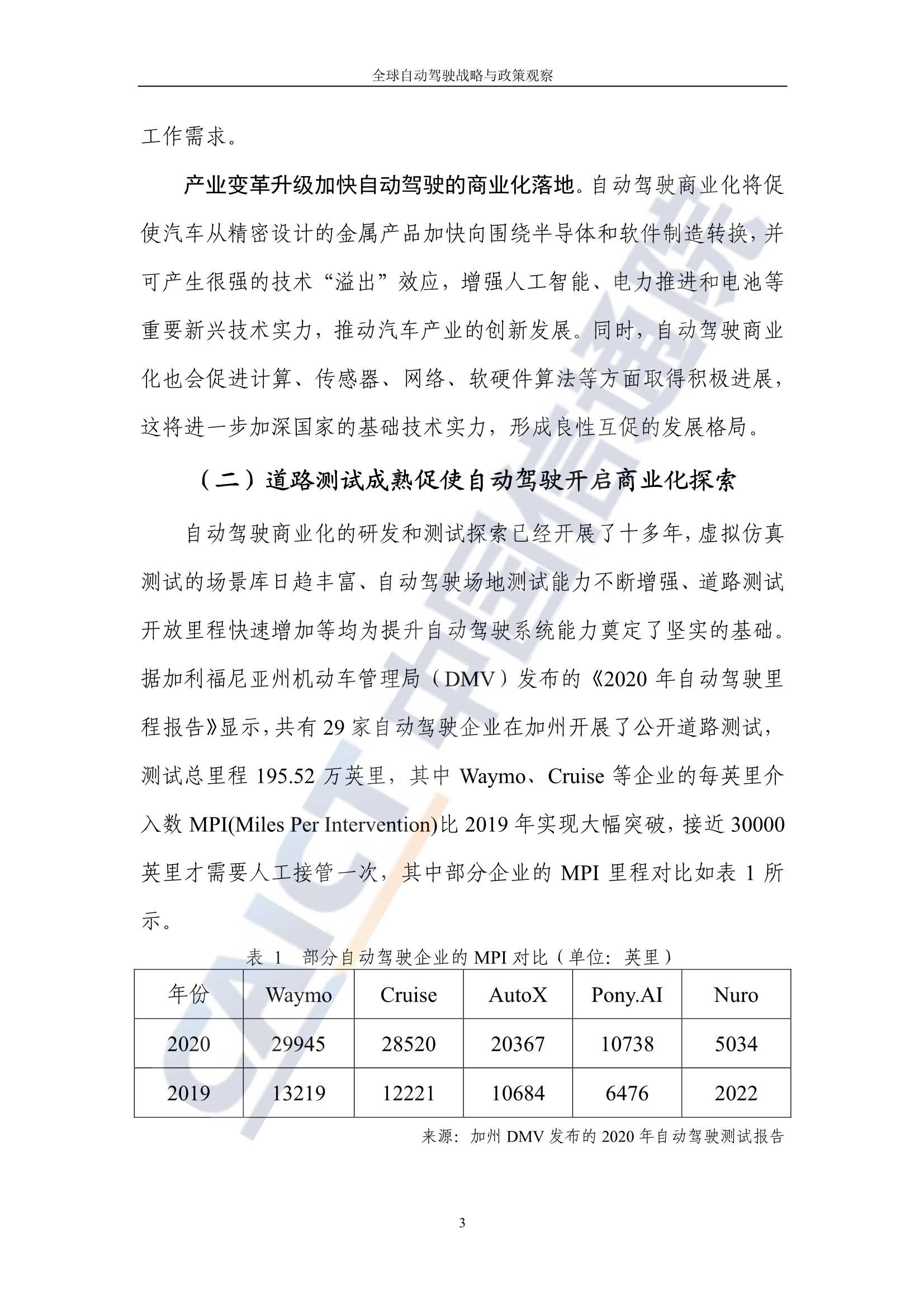 全球自动驾驶战略与政策观察：自动驾驶开启商业化元年