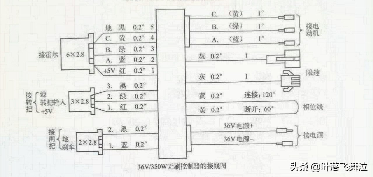 電動車控制器電路接線圖及數據參數