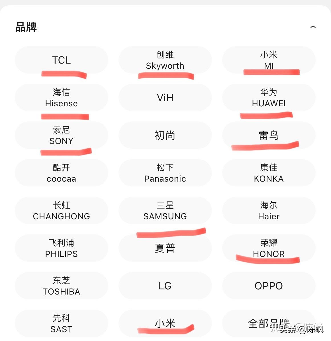 电视选购：电视机哪个品牌性价比较高？