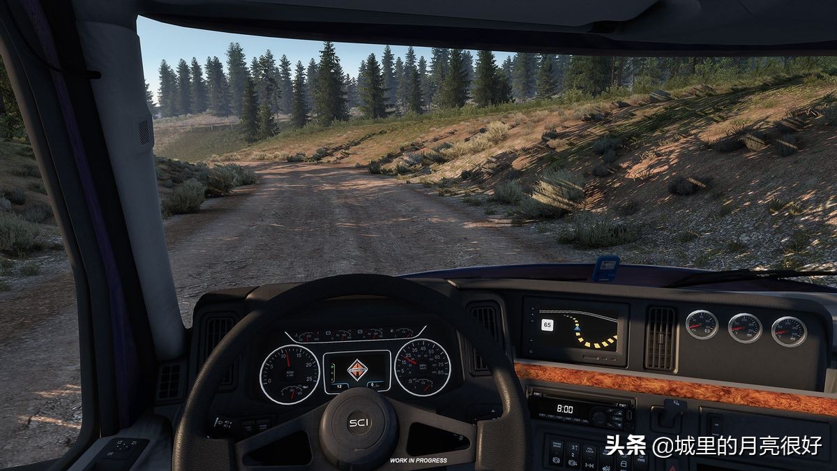 在《歐洲卡車模擬器2》中，隱藏的道路將被標記在地圖上