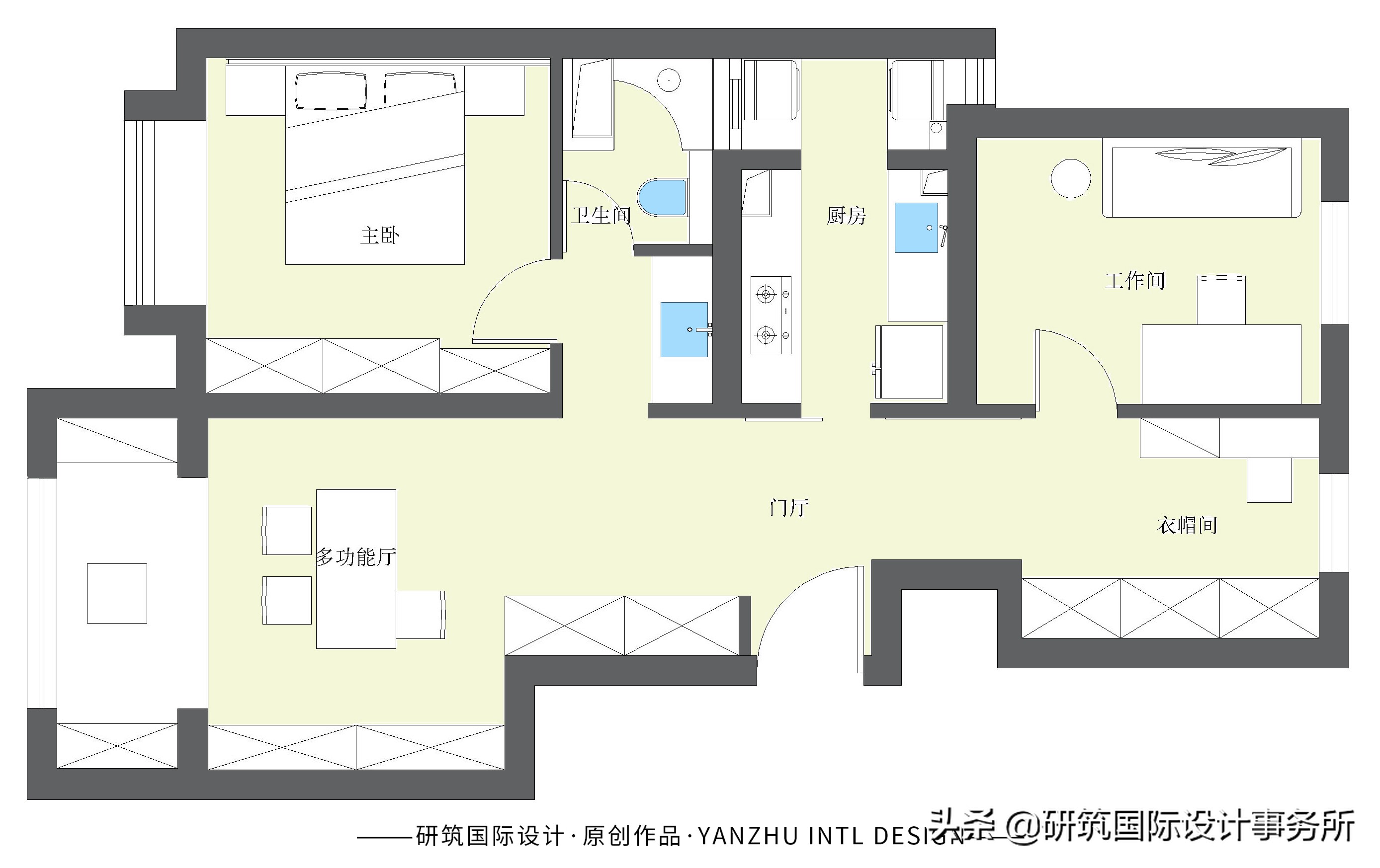 親子宅設計88㎡現代簡約風 |儲物空間充足｜南北通透的空間｜多處可自由辦公