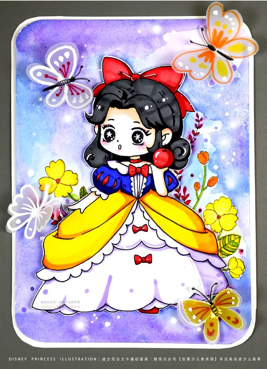 儿童画教程|春季国际动漫课程《趣绘迪士尼公主》